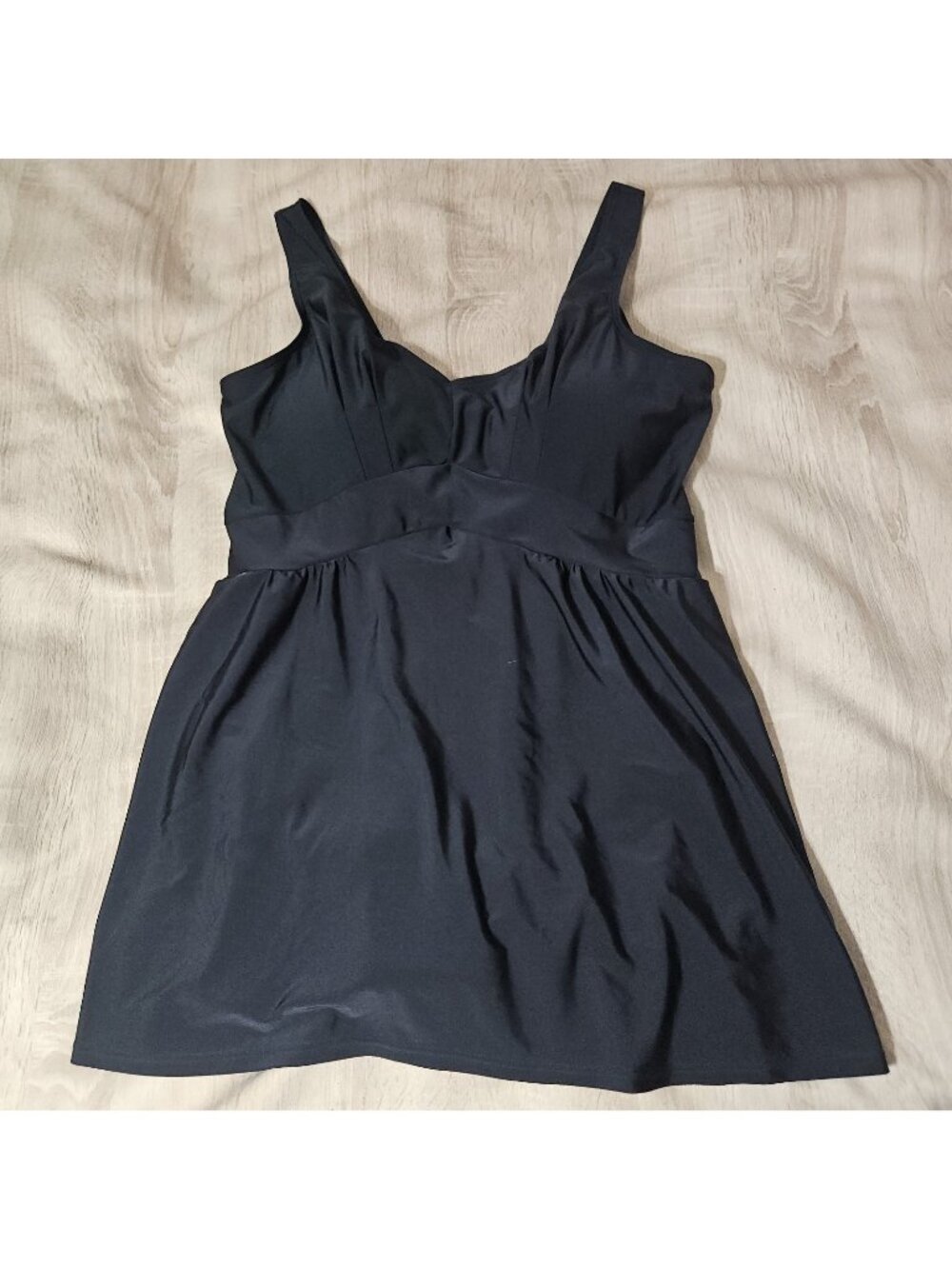 Swimsuits For All Beach Belle Women Dress 24 W Black Sweetheart Sleeveless New